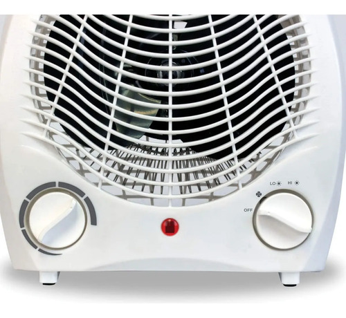 Caloventor Black Mount Eléctrico 1500w Blanco Con Termostato Y Ventilador