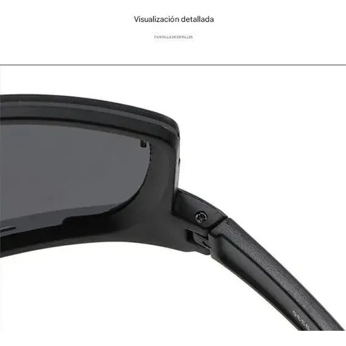 Lentes Para Ciclismo Unisex Polarizados Con Protección Uv, Everest | Antirreflejo, Alta Durabilidad, Visión Amplia Y Diseño Deportivo Profesional (C) Negro
