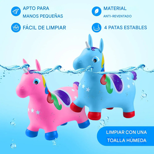 Unicornio Saltarin Inflable Burrito Inflable Para Niños (C)