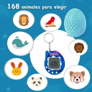 Mascota Virtual Con Forma Huevo Juguete Tamagotchi Llavero (C): imagen 14