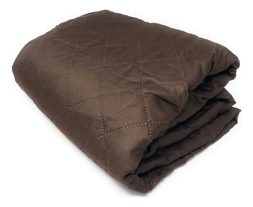 Protector Reversible 3 Cuerpos Marrón Acolchado Para Sofá Resistente A Agua Y Manchas Liso