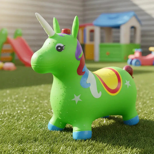 Unicornio Saltarin Inflable Burrito Inflable Para Niños (C)