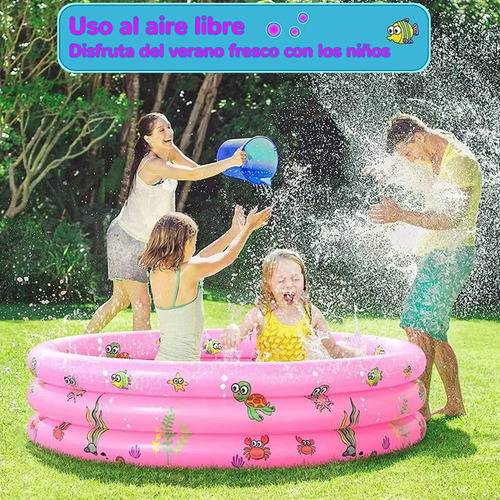 Piscina Inflable Infantil Mini 3 Niveles 130x35cm