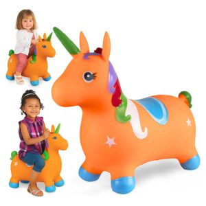 Unicornio Saltarin Inflable Burrito Inflable Para Niños (C): imagen 9