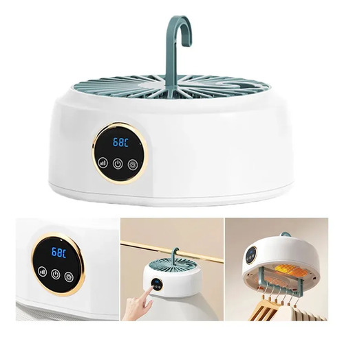 Secador De Ropa Portátil Con Temporizador Inteligente, Black Mount, Para El Hogar, Plegable Y Silencioso, Ideal Para Uso Diario, Alta Calidad