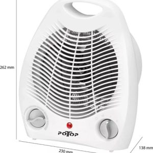 Caloventor Black Mount Eléctrico 1500w Blanco Con Termostato Y Ventilador: imagen 11