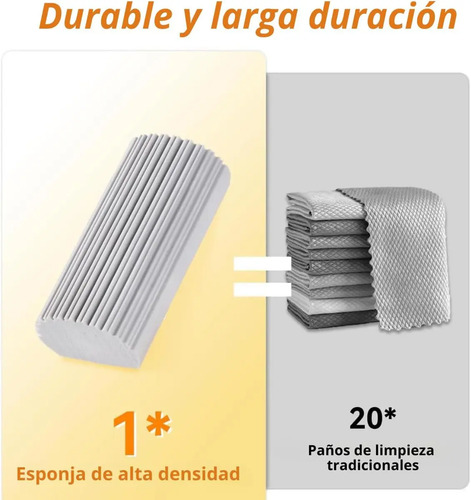 Esponja Mágica De Limpieza Reutilizable Multiusos Alta Densidad, Everest | Elimina Manchas, Polvo, Suciedad Y Cabello | Ideal Hogar, Auto Y Cocina (C)