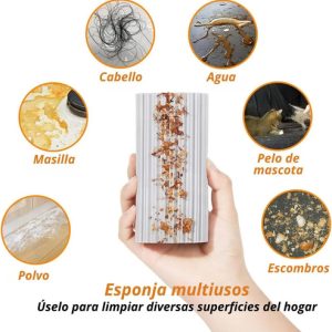 Esponja Mágica De Limpieza Reutilizable Multiusos Alta Densidad, Everest | Elimina Manchas, Polvo, Suciedad Y Cabello | Ideal Hogar, Auto Y Cocina (C): imagen 2
