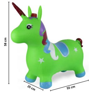 Unicornio Saltarin Inflable Burrito Inflable Para Niños (C): imagen 18