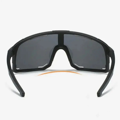 Lentes Para Ciclismo Unisex Polarizados Con Protección Uv, Everest | Antirreflejo, Alta Durabilidad, Visión Amplia Y Diseño Deportivo Profesional (C) Negro