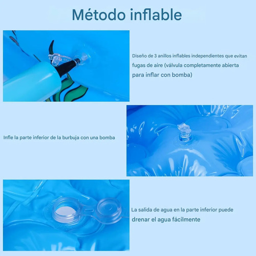 Piscina Inflable Infantil Mini 3 Niveles 130x35cm