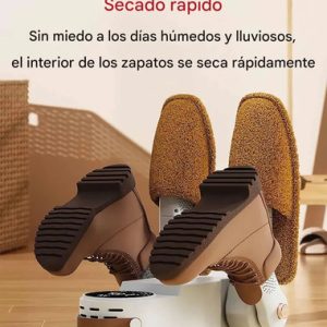 Secador De Zapatos Eléctrico Portátil Con Aire Caliente, Desodorizador Y Secado Rápido Para Botas, Tenis Y Calzado Deportivo, Diseño Plegable Silencioso Ideal Para Invierno Y Lluvia Everest Blanco: imagen 2
