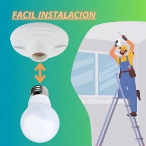 Lámpara Led Unilamp 5w E27 Blanco Frío Interior/exterior 450 Lm: imagen 5