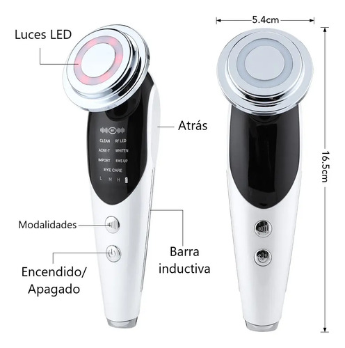 Masajeador Facial Con Radiofrecuencia, Everest, Mesoterapia Y Efecto Lifting Ideal Para Cuidado Facial Y Corporal Reafirmante Antiedad Estético En Casa
