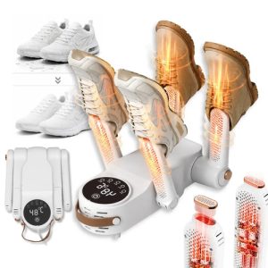Secador De Zapatos Eléctrico Portátil Con Aire Caliente, Desodorizador Y Secado Rápido Para Botas, Tenis Y Calzado Deportivo, Diseño Plegable Silencioso Ideal Para Invierno Y Lluvia Everest Blanco: imagen 1