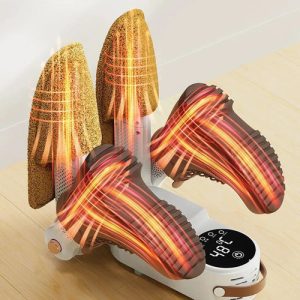Secador De Zapatos Eléctrico Portátil Con Aire Caliente, Desodorizador Y Secado Rápido Para Botas, Tenis Y Calzado Deportivo, Diseño Plegable Silencioso Ideal Para Invierno Y Lluvia Everest Blanco: imagen 7