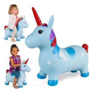 Unicornio Saltarin Inflable Burrito Inflable Para Niños (C): imagen 1