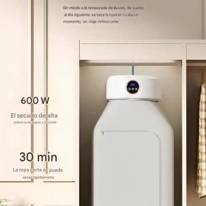Secador De Ropa Portátil Con Temporizador Inteligente, Black Mount, Para El Hogar, Plegable Y Silencioso, Ideal Para Uso Diario, Alta Calidad: imagen 4