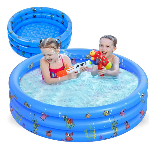 Piscina Inflable Infantil Mini 3 Niveles 130x35cm